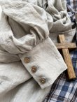 画像4: 【30%OFF】MARCHE' DE SOEUR／祈りのワンピース・ブルーチェック (4)