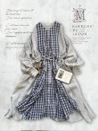 画像2: 【30%OFF】MARCHE' DE SOEUR／祈りのワンピース・ブルーチェック (2)