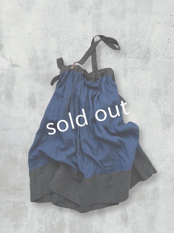 画像10: MARCHE' DE SOEUR/種蒔ポケットスカート・インディゴ (10)