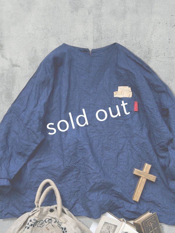 画像5: MARCHE' DE SOEUR/ちびポケットプルオーバー・インディゴ (5)