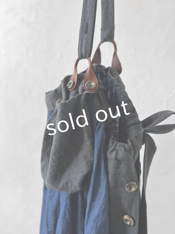 画像7: MARCHE' DE SOEUR/種蒔ポケットスカート・インディゴ (7)