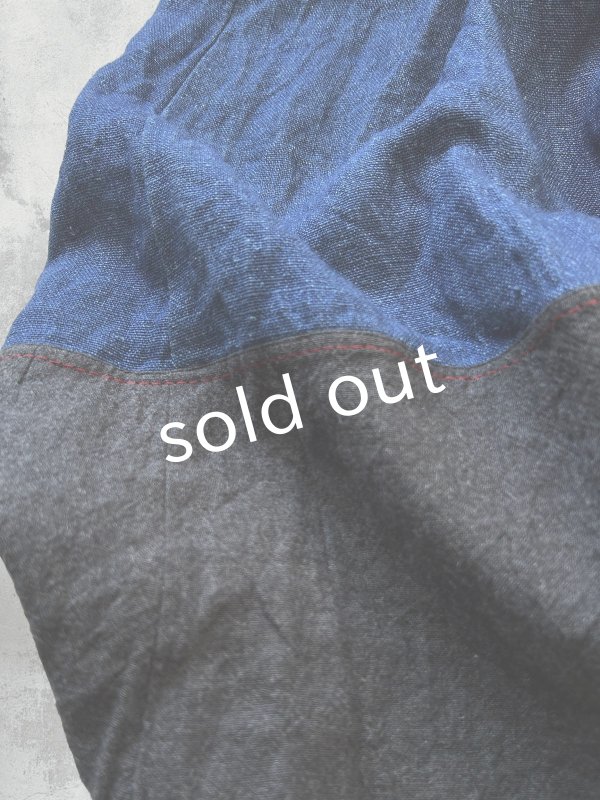 画像6: MARCHE' DE SOEUR/種蒔ポケットスカート・インディゴ (6)