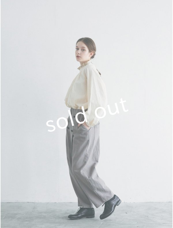 画像5: MAGALI /タックボタンパンツ・アッシュグレー (5)