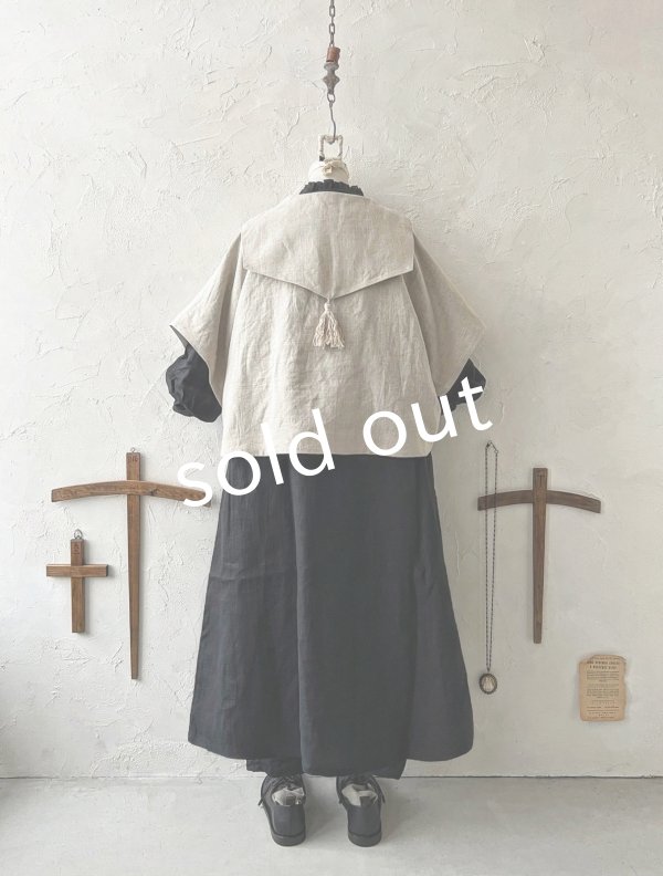 画像13: MARCHE' DE SOEUR／セーラ襟のタッセルちびジャケット・生成り (13)