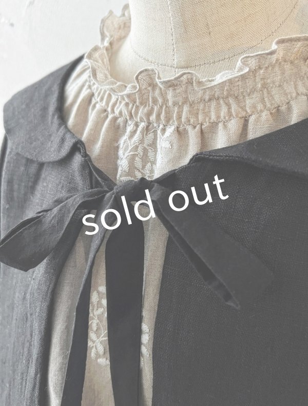 画像9: MARCHE' DE SOEUR／セーラ襟のタッセルちびジャケット・黒 (9)