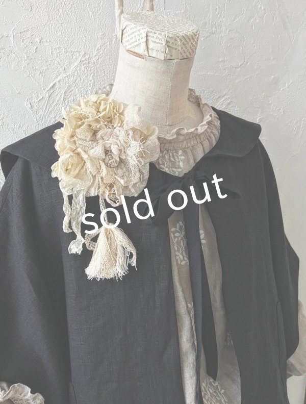 画像8: MARCHE' DE SOEUR／セーラ襟のタッセルちびジャケット・黒 (8)