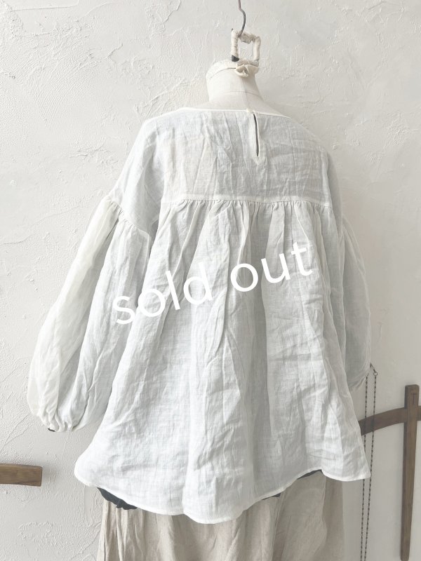画像10: nous rendent heureux／バルーン袖ブラウス・オフ (10)