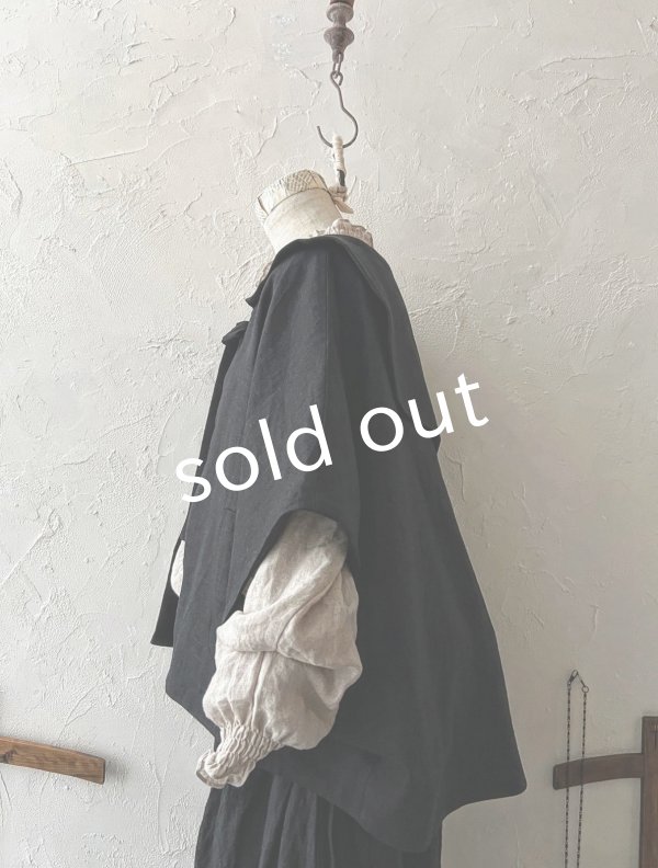 画像11: MARCHE' DE SOEUR／セーラ襟のタッセルちびジャケット・黒 (11)