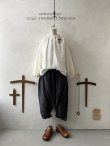 画像1: nous rendent heureux／ボリュームタック襟ブラウス・オフ (1)