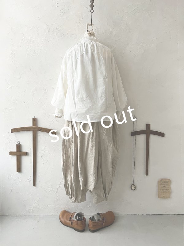 画像7: nous rendent heureux／シャーリングブラウス・オフ (7)