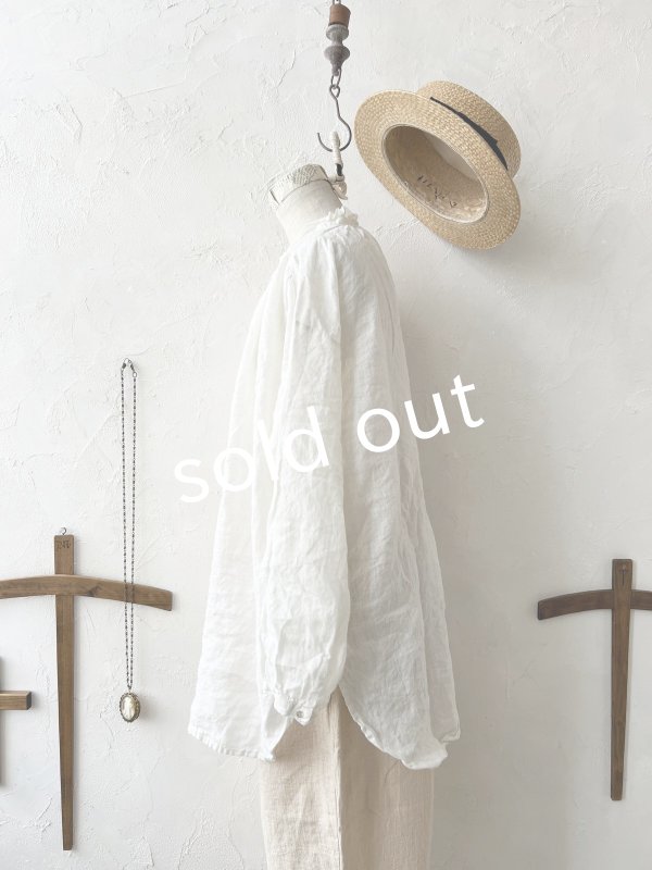 画像9: SO/フリルカラーシャツチュニック・オフ (9)