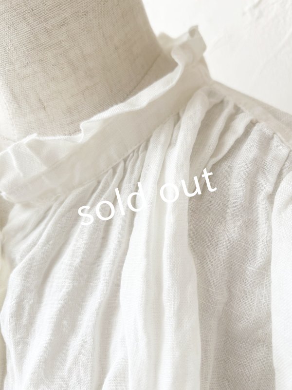 画像4: SO/フリルカラーシャツチュニック・オフ (4)