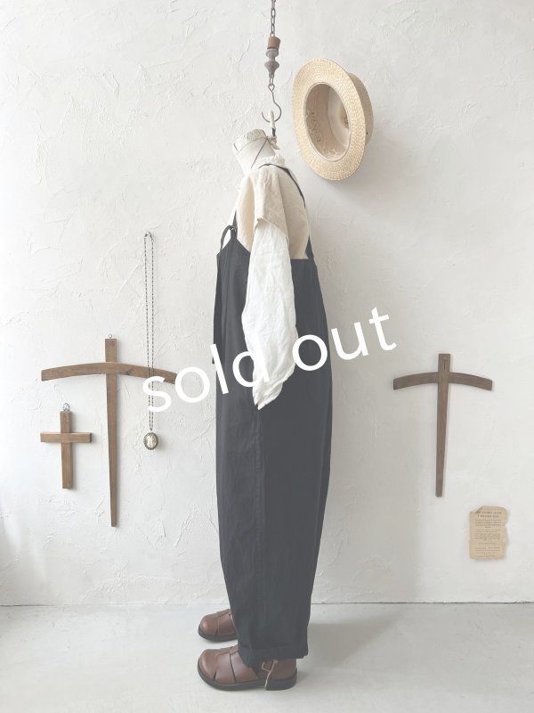 画像5: SO／サルエルサロペット ・ブラック (5)