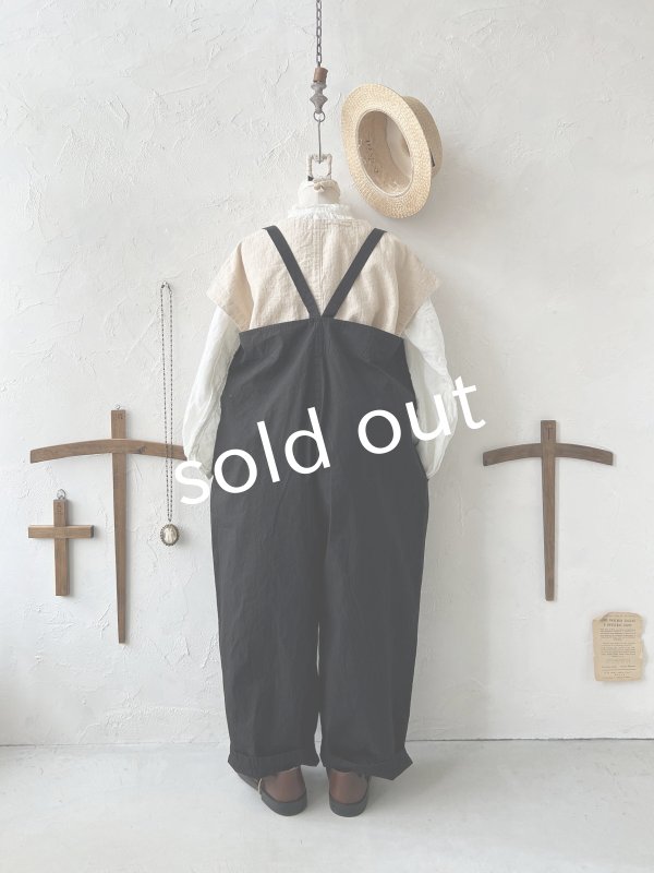 画像7: SO／サルエルサロペット ・ブラック (7)