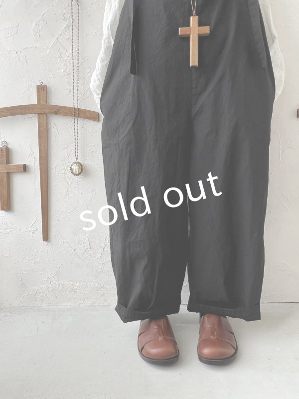 画像4: SO／サルエルサロペット ・ブラック (4)