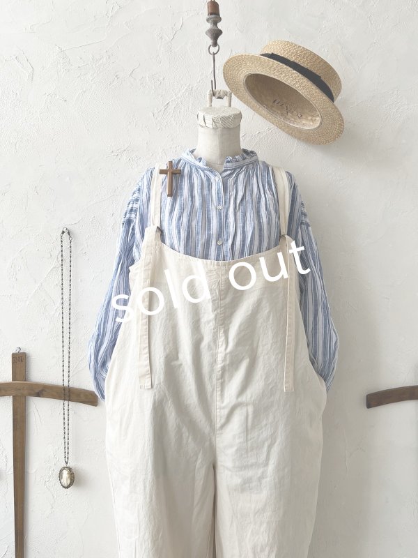 画像2: SO／サルエルサロペット ・エクリュ (2)