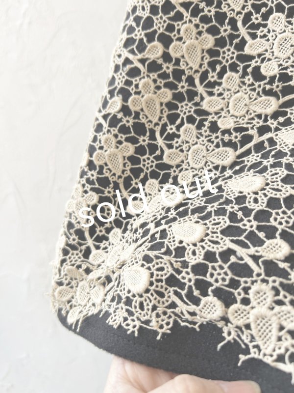 画像2: shizuka's/アンティークレースのポンチョコート (2)