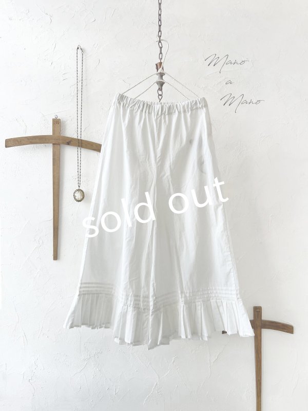 画像3: manoamano/プリーツペチパンツ・オフ (3)