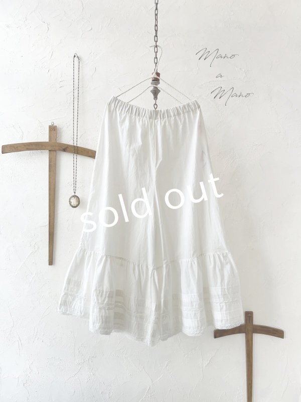 画像3: manoamano /レース＆ピンタックペチパンツ・オフ (3)