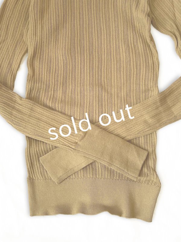 画像3: 08mab/ゆるタートルネックカットソー・マスタード (3)