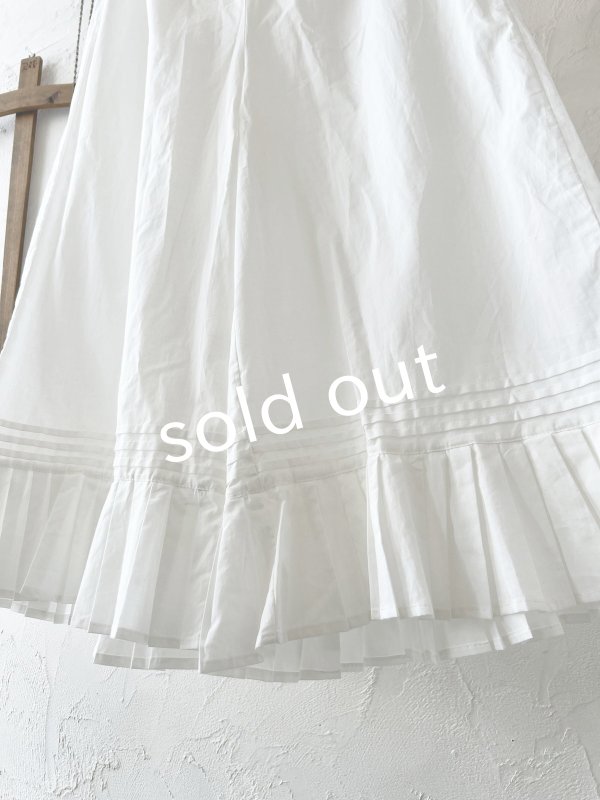 画像5: manoamano/プリーツペチパンツ・オフ (5)