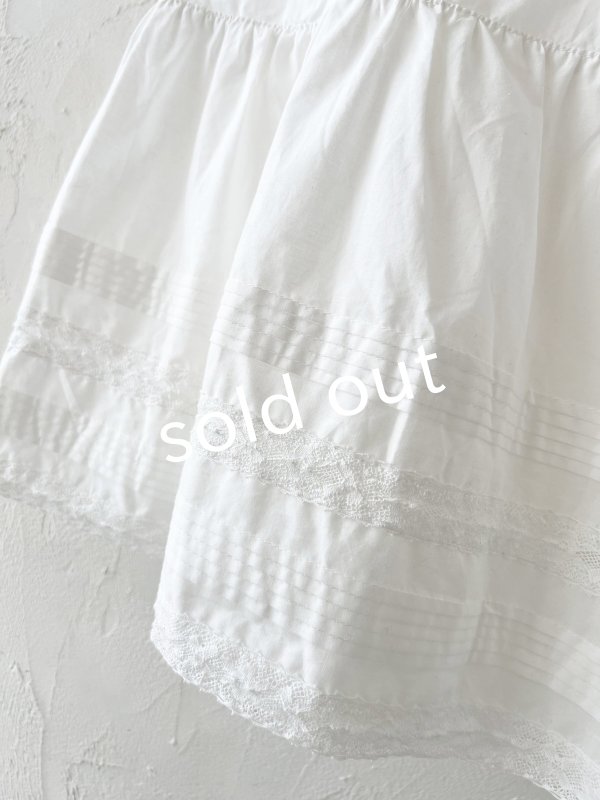画像5: manoamano /レース＆ピンタックペチパンツ・オフ (5)