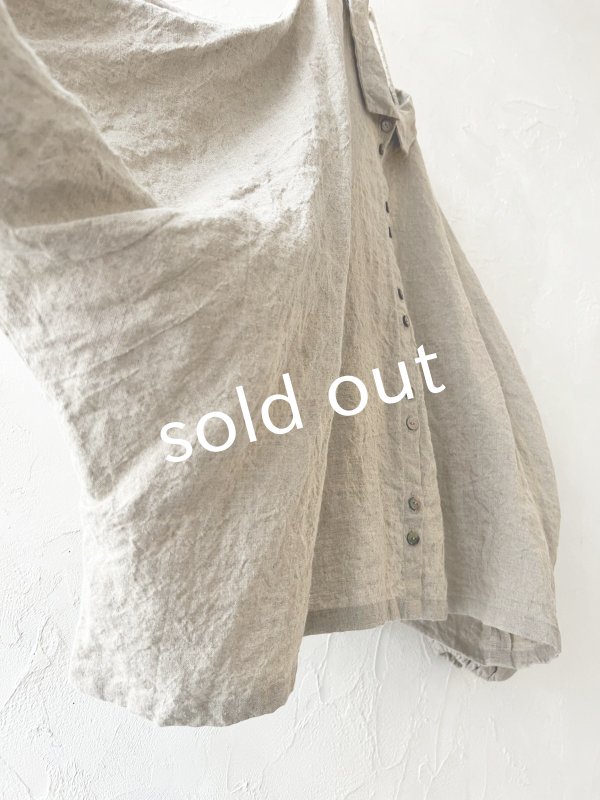 画像7: Libera&Capricciosa/2wayリネンブラウス・フラックス (7)