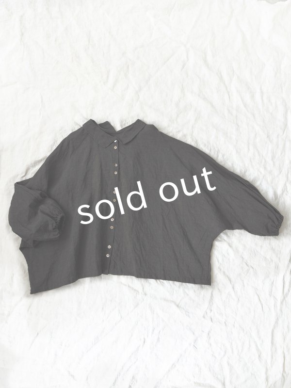 画像9: Libera&Capricciosa/2wayリネンブラウス・オリーブドラブ (9)