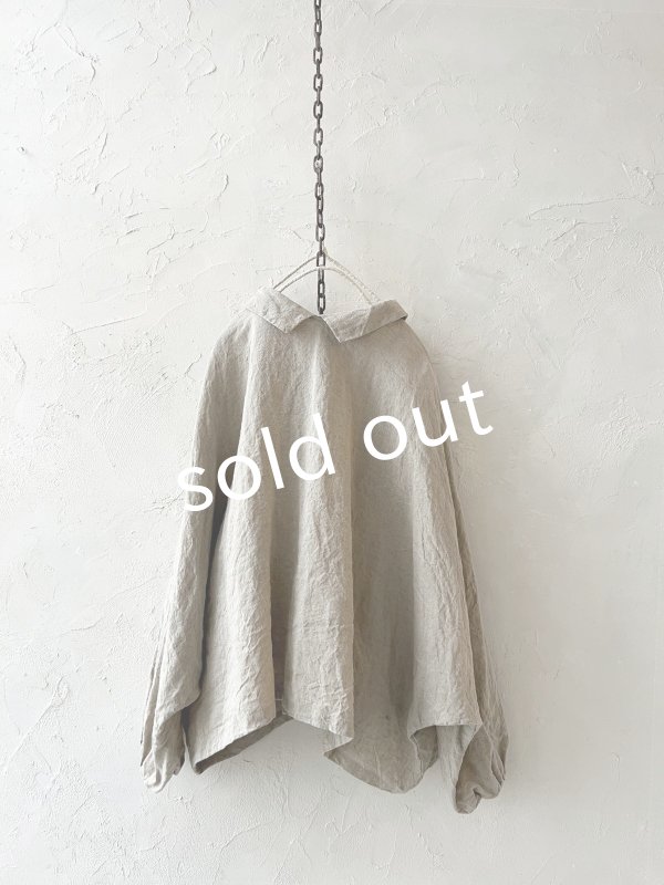 画像8: Libera&Capricciosa/2wayリネンブラウス・フラックス (8)