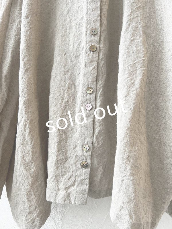 画像3: Libera&Capricciosa/2wayリネンブラウス・フラックス (3)