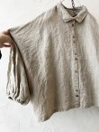 画像5: Libera&Capricciosa/2wayリネンブラウス・フラックス (5)