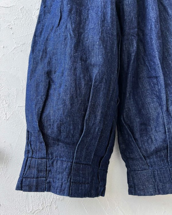 画像4: ubasoku/0307 デニムピエロパンツ・インディゴ (4)