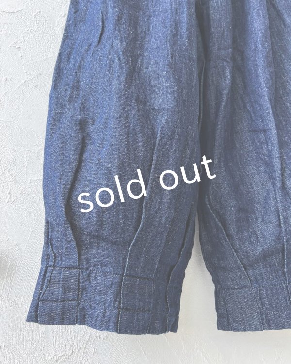 画像4: ubasoku/0307 デニムピエロパンツ・インディゴ (4)