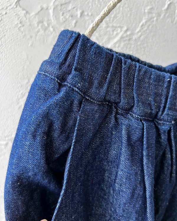 画像3: ubasoku/0307 デニムピエロパンツ・インディゴ (3)