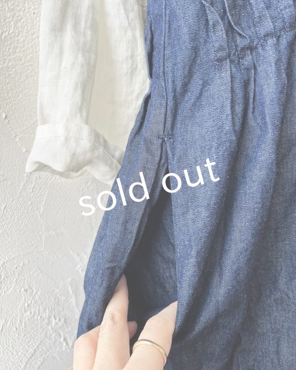 画像6: ubasoku/ピンタックキャミワンピース・インディゴ (6)