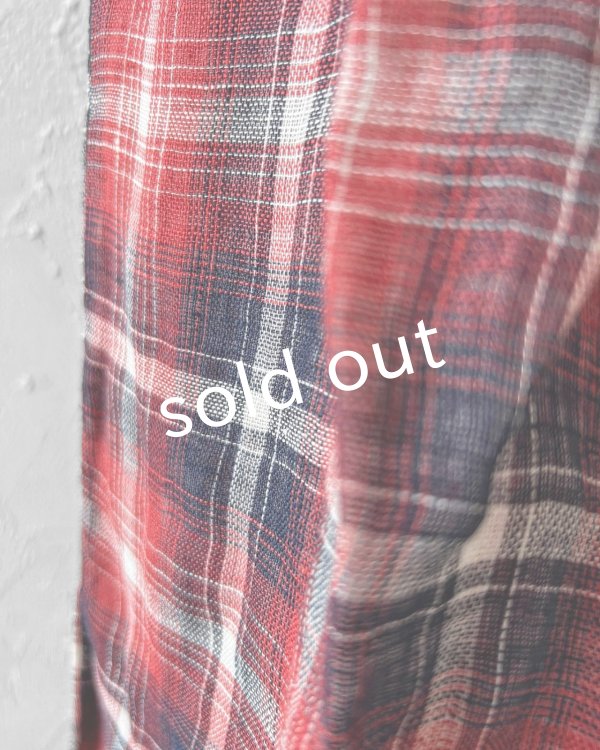 画像6: ubasoku/ギャザースカート・赤チェック (6)