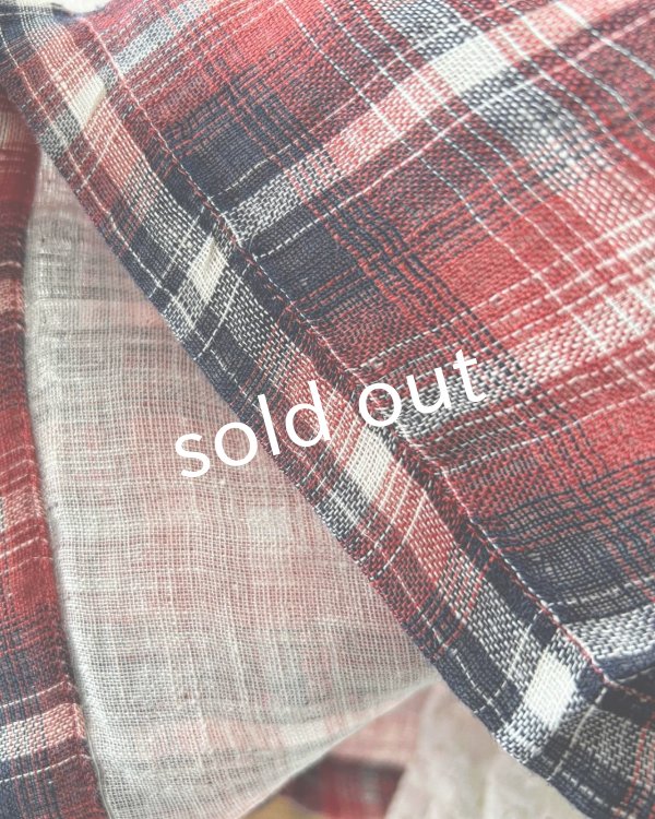 画像3: ubasoku/ギャザースカート・赤チェック (3)