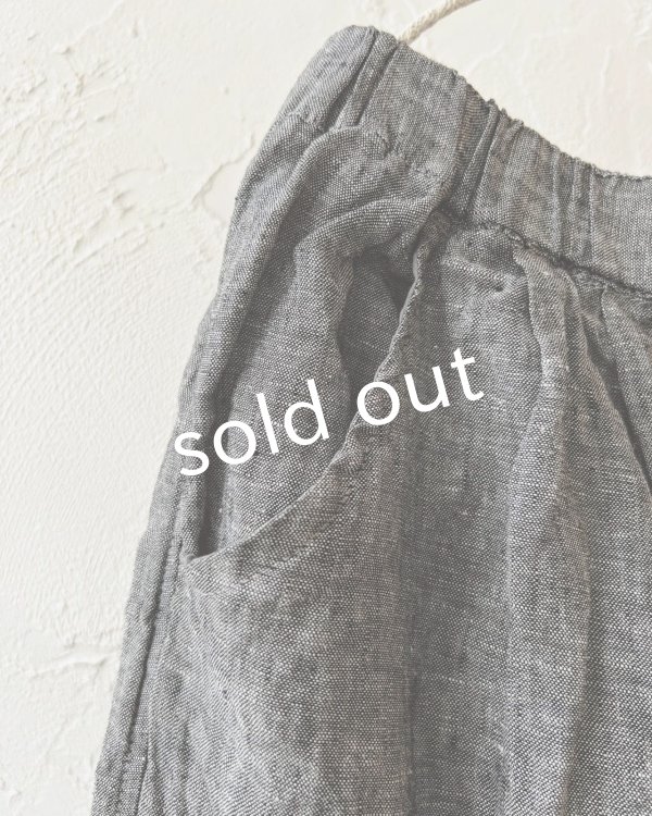 画像5: ubasoku/ポケットカーゴパンツ・ブラックシャンブレー (5)