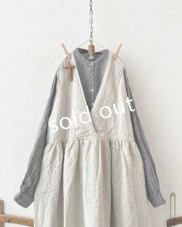 画像5: ubasoku/ピンタック２wayワンピース・生成り (5)