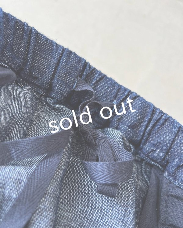 画像6: ubasoku/0307 デニムピエロパンツ・インディゴ (6)