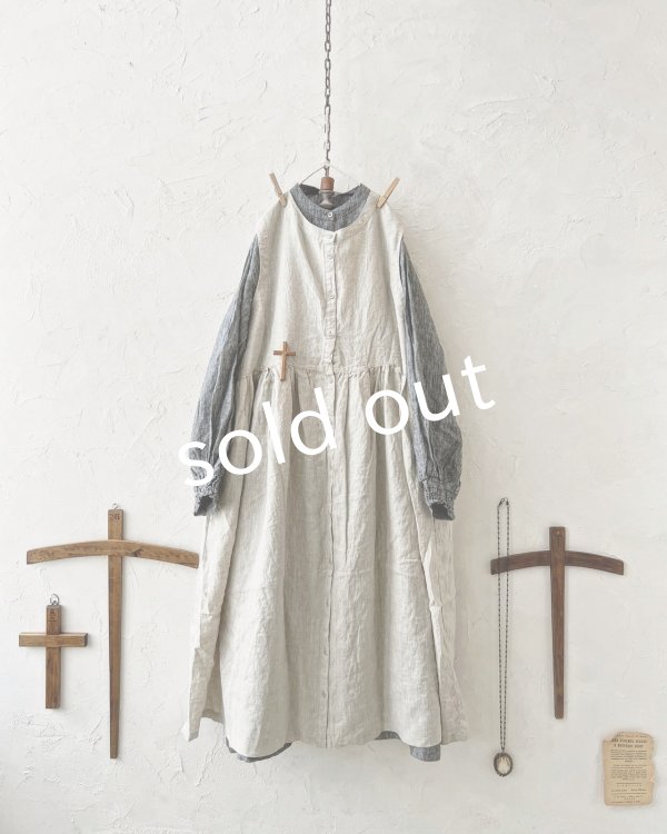 画像6: ubasoku/ピンタック２wayワンピース・生成り (6)