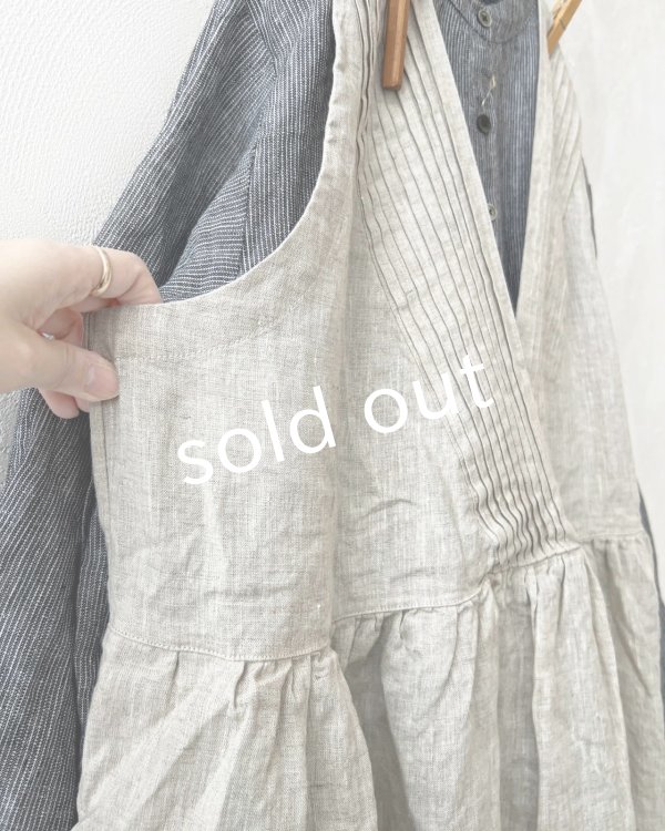 画像8: ubasoku/ピンタック２wayワンピース・生成り (8)