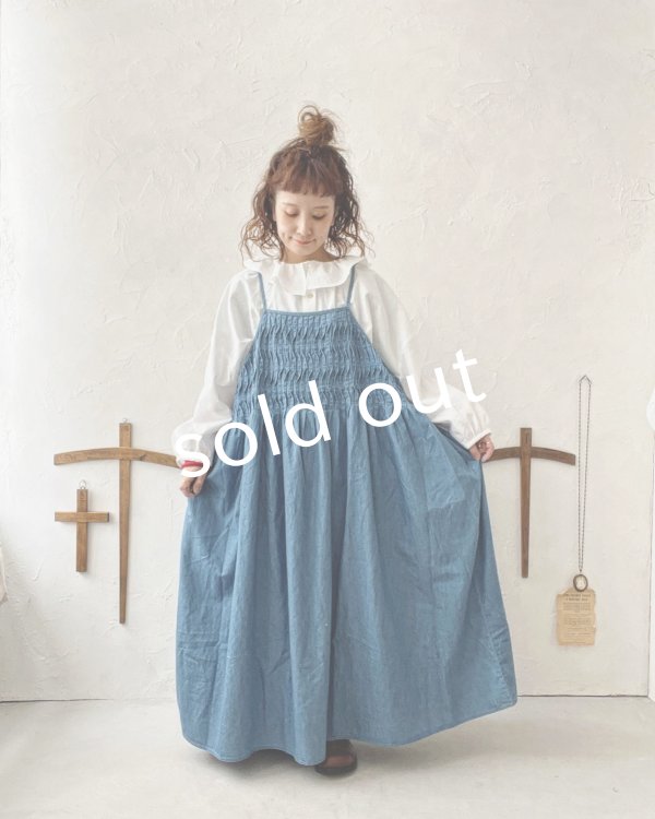 画像9: ubasoku/ピンタックキャミワンピース・ブリーチ (9)