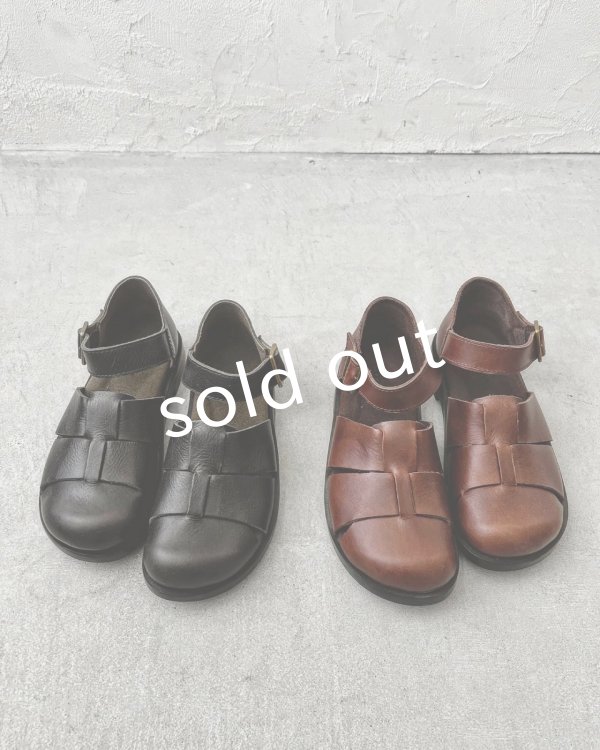 画像5: 【30%OFF SALE】Diu/本革太メッシュサンダル・ブラック【M】 (5)