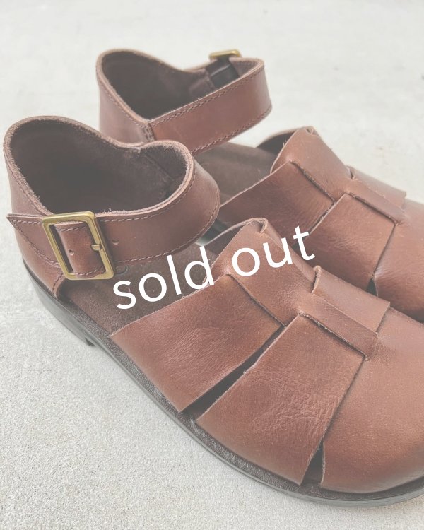 画像9: 【30%OFF SALE】Diu/本革太メッシュサンダル・ブラック【M】 (9)