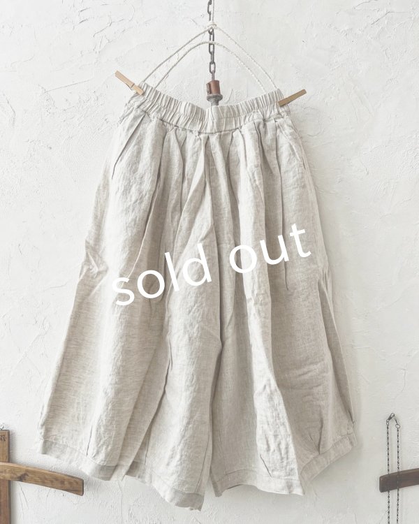 画像3: ubasoku/0515 ボリュームワイドパンツ・生成り (3)