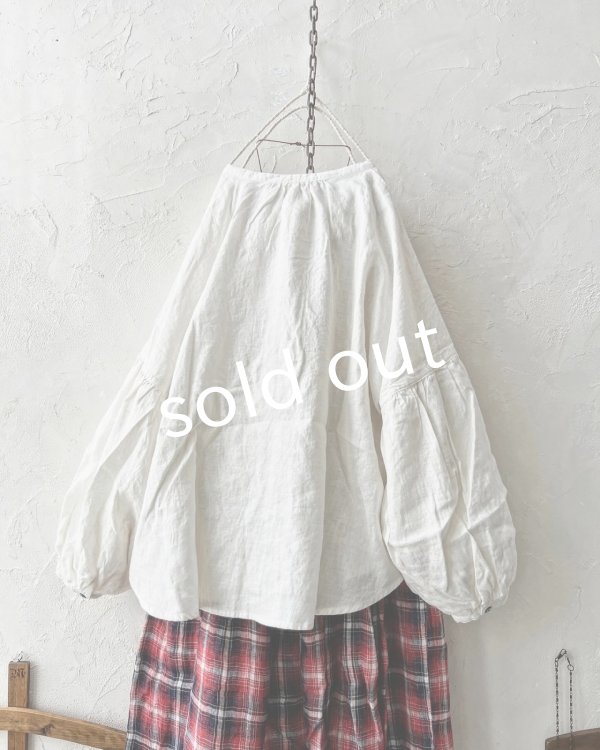 画像7: ubasoku/0401 パフ袖ブラウス・オフ (7)