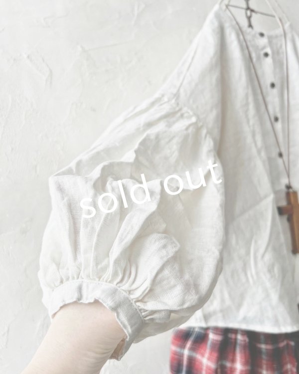 画像5: ubasoku/0401 パフ袖ブラウス・オフ (5)