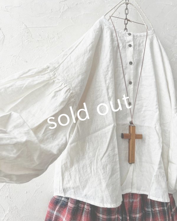 画像3: ubasoku/0401 パフ袖ブラウス・オフ (3)