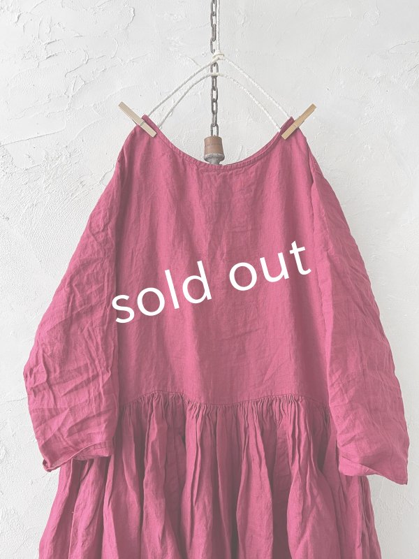 画像3: SO／２wayギャザーワンピース・ベリー (3)